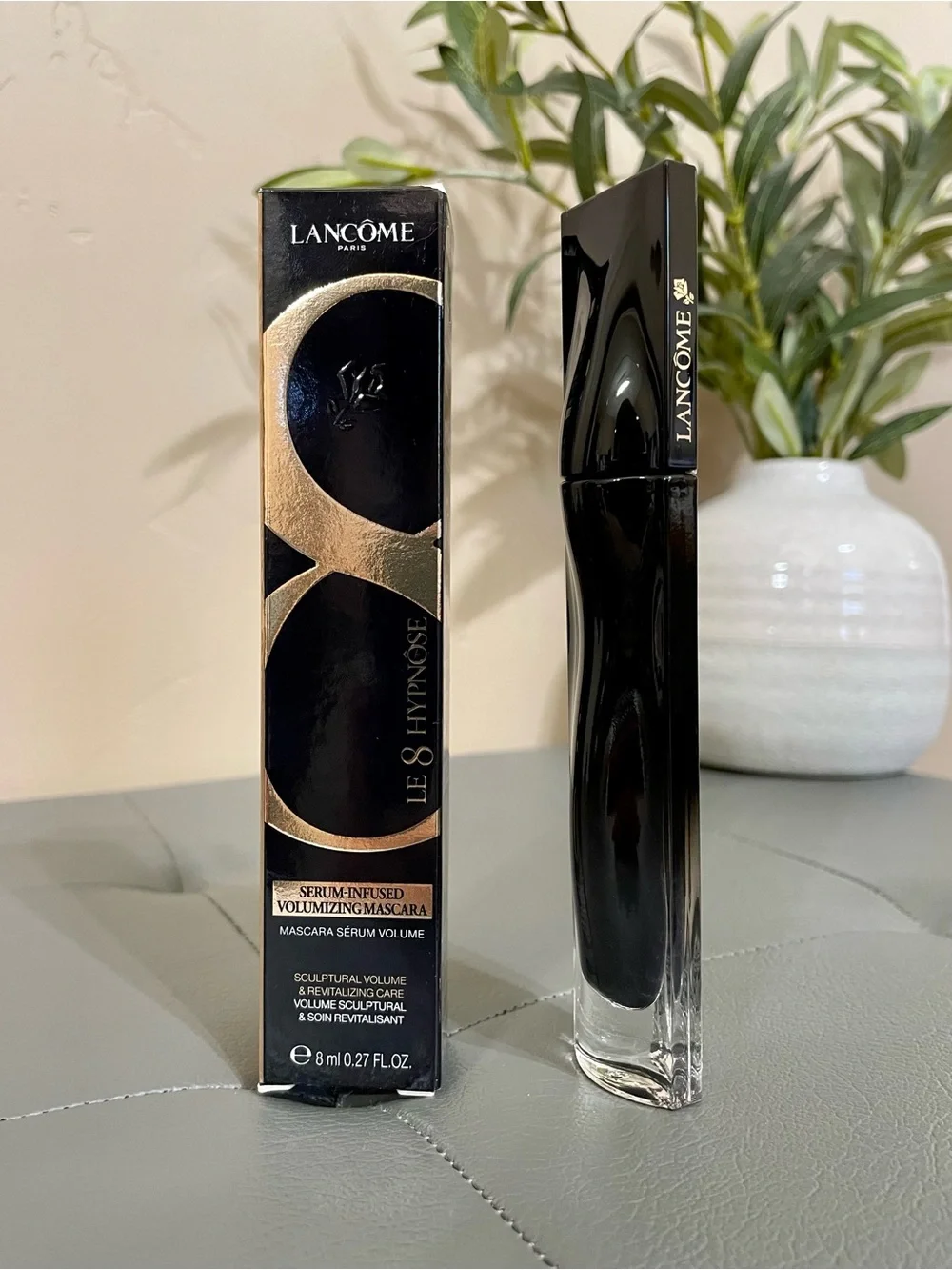 Lancome Le 8 Hypnose Serum Infused Volumizing Mascara 01 Noir Sculptural 0.27Oz
